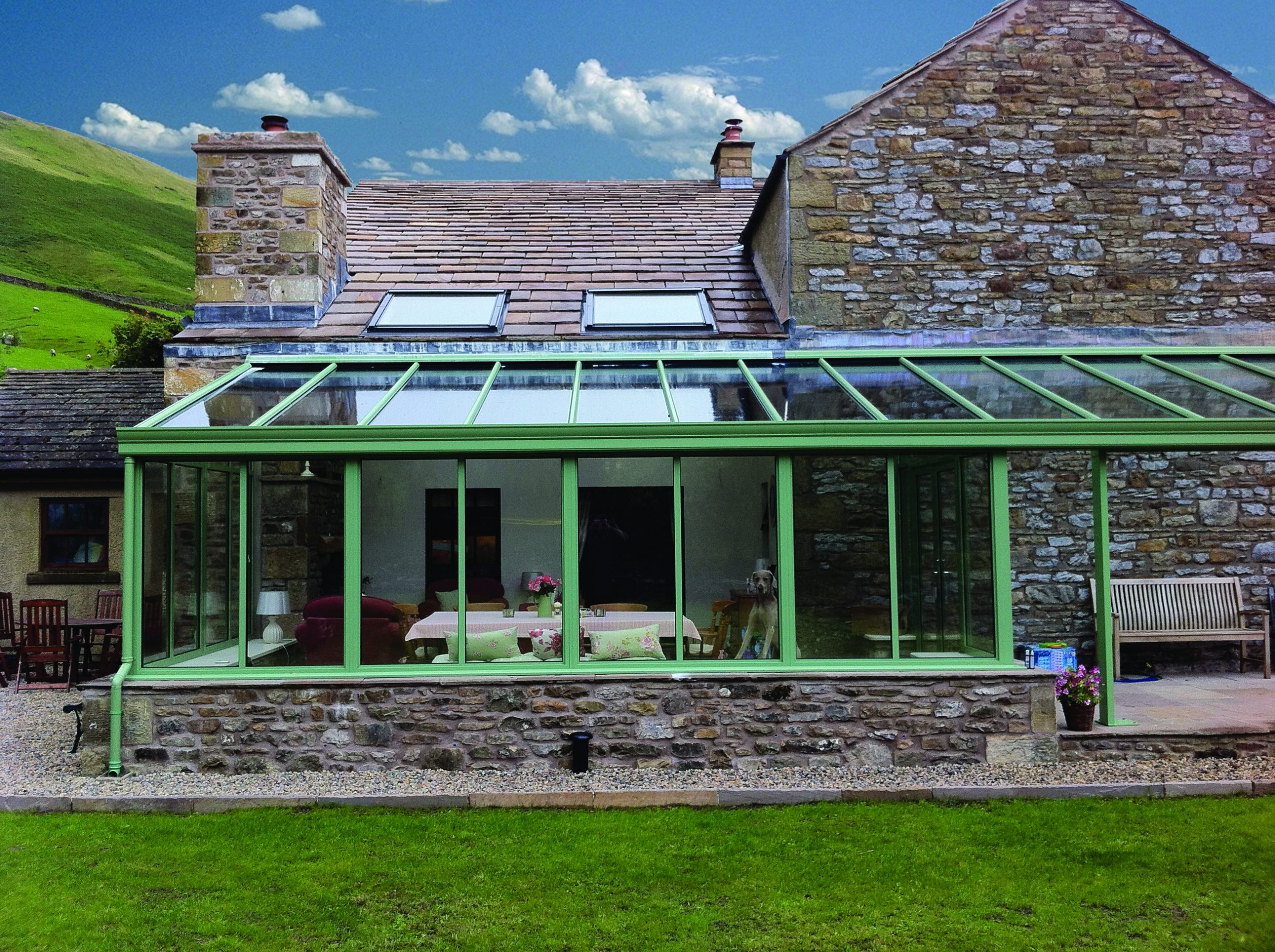 Country Conservatory Living